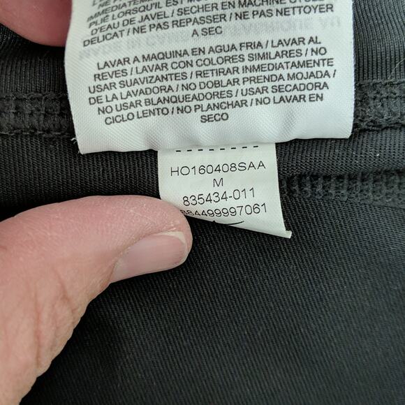 Nike Black Red Pants Womens Power Dri Fit Running Tights Run Leggings Medium M - Picture 9 of 10